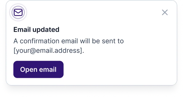 Email updated