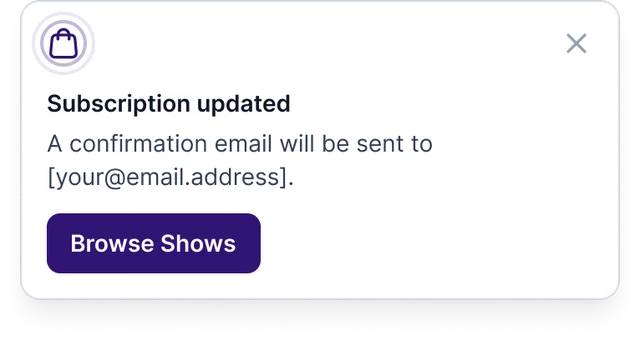 Subscription updated