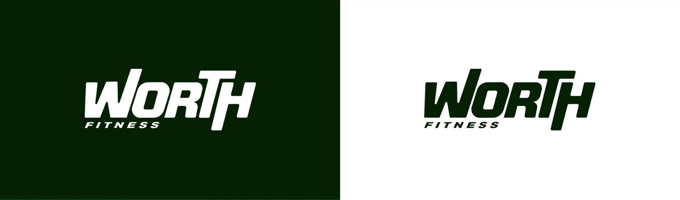 Worth wordmark, dark and light