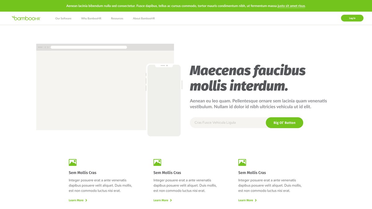 BambooHR header module 08 wireframe