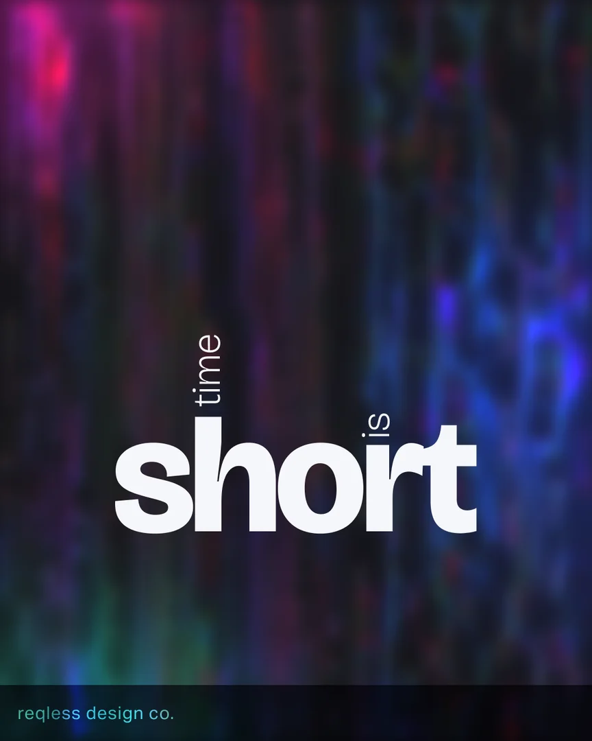 Social post: time is short