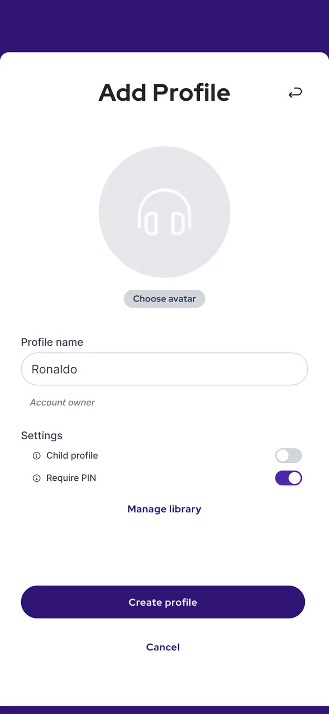 Add profile