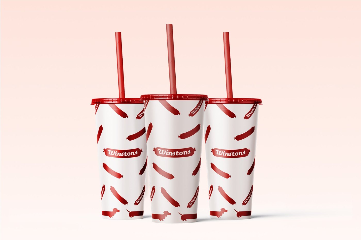 Winston's patterned cups