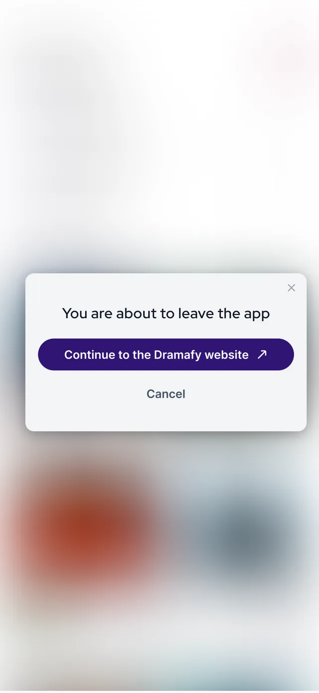 Leave the app
