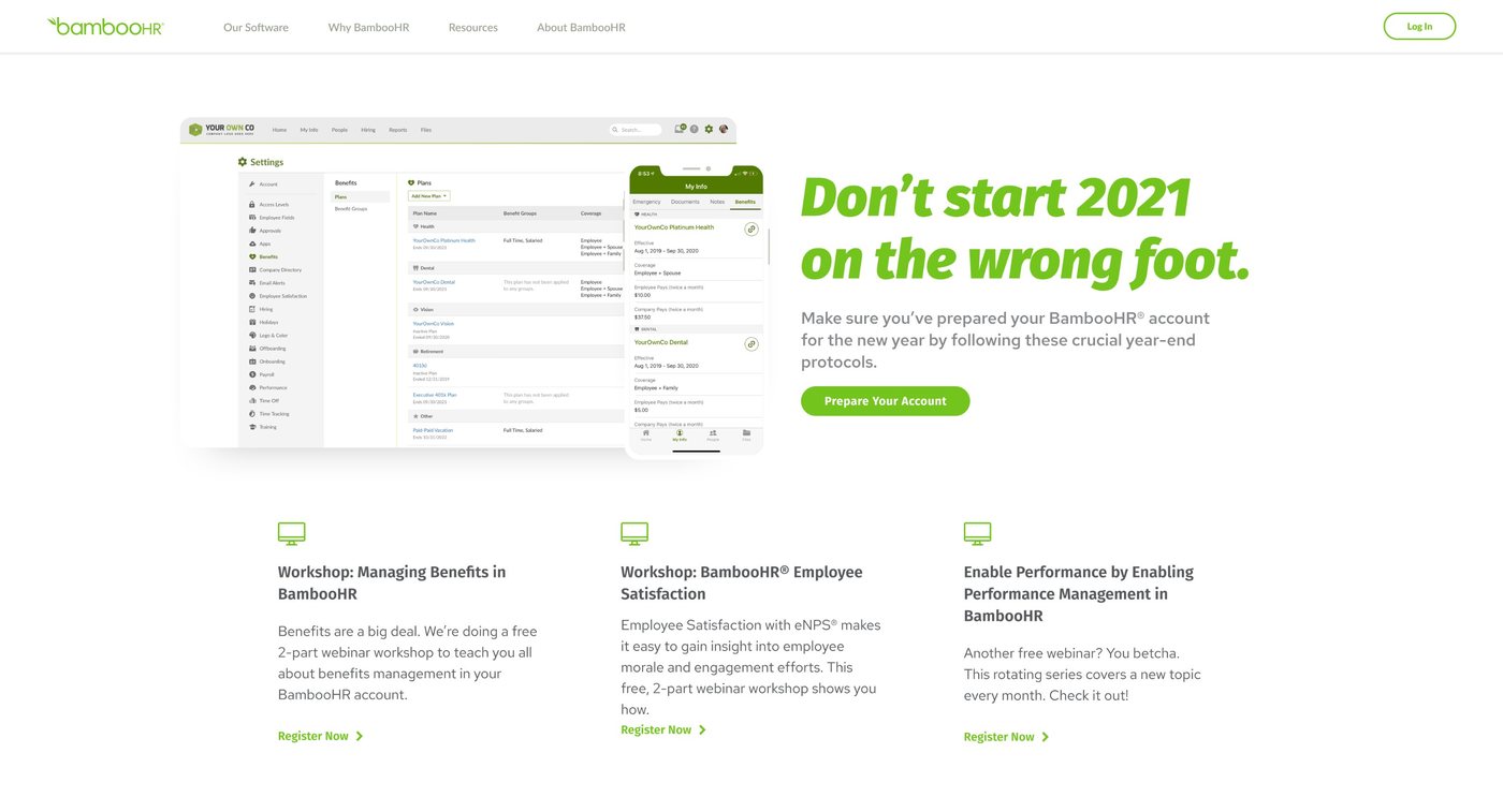BambooHR.com resources page
