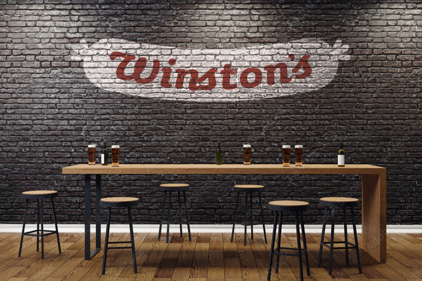 Winston's interior wall sign